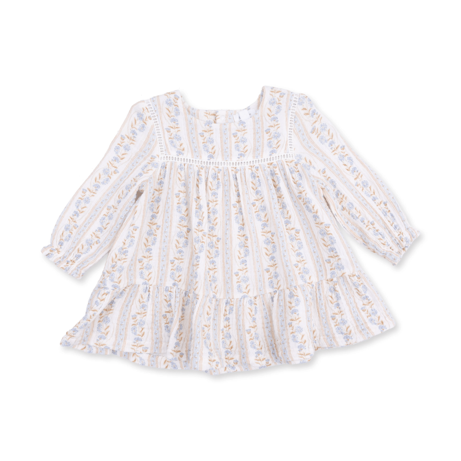 Angel Dear Puffed Long Sleeve Tiered Dress and Leggings, Catarina Floral - Flying Ryno