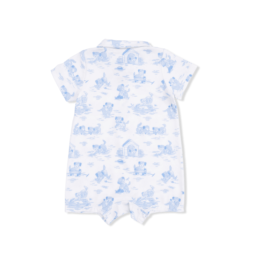 Angel Dear Puppy Toile Blue - Polo Shortie - Flying Ryno