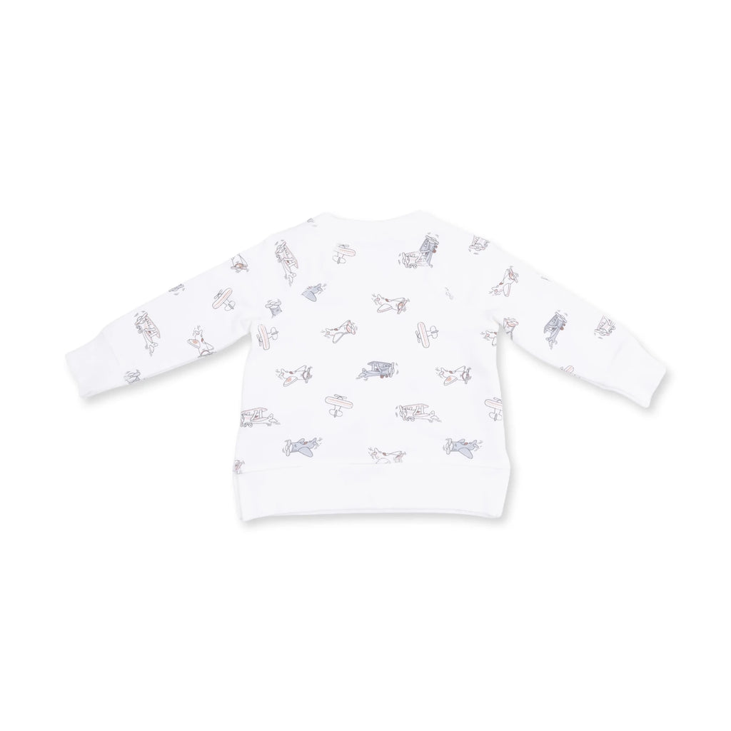 Angel Dear Raglan Sweatshirt, Vintage Airplane Pilots - Flying Ryno