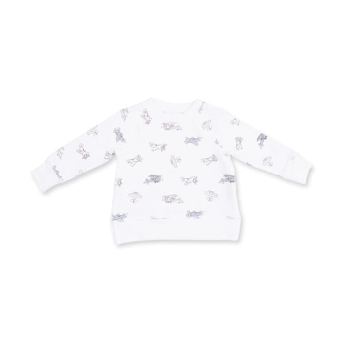 Angel Dear Raglan Sweatshirt, Vintage Airplane Pilots - Flying Ryno