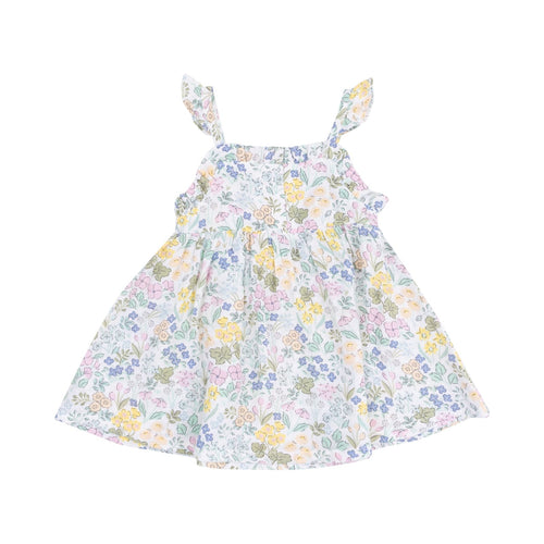 Angel Dear Samantha Floral Paperbag Ruffle Sundress with Diaper Cover - Flying Ryno