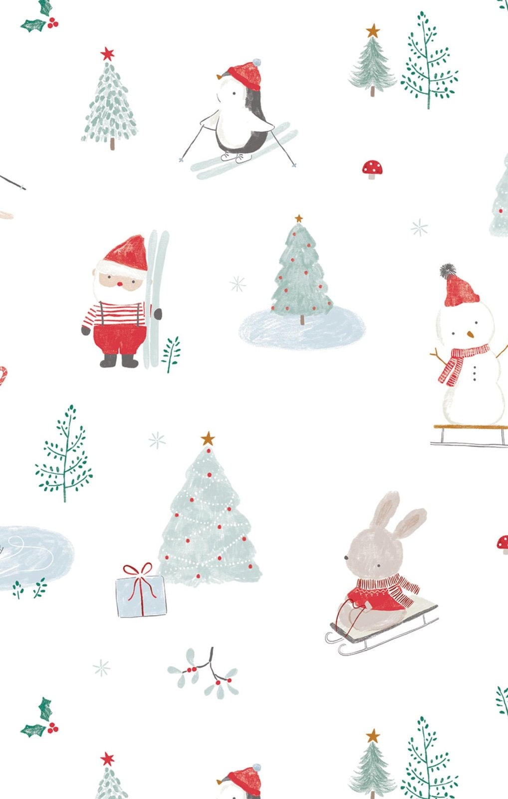 Angel Dear Santa Ski Friends - 2 Way Zipper Footie - Flying Ryno