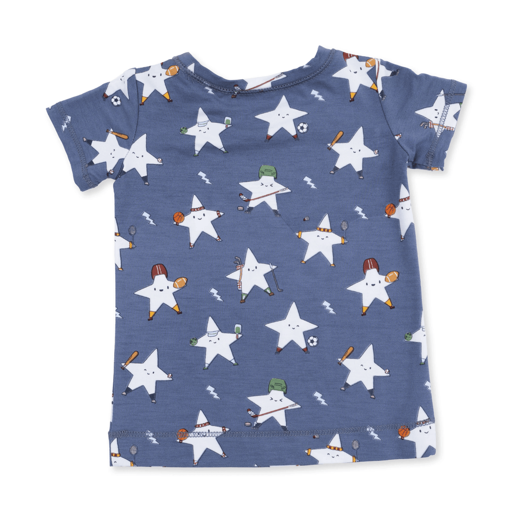 Angel Dear Short Sleeve Loungewear Set, Sports All Stars Glow in the Dark - Flying Ryno