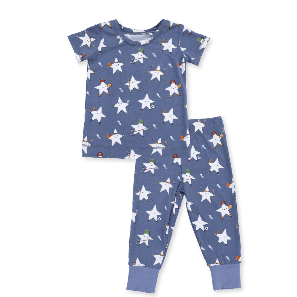 Angel Dear Short Sleeve Loungewear Set, Sports All Stars Glow in the Dark - Flying Ryno
