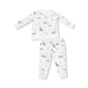 Angel Dear Soft Dinos - French Terry - Green - Raglan Sweatshirt + Jogger Set - Flying Ryno