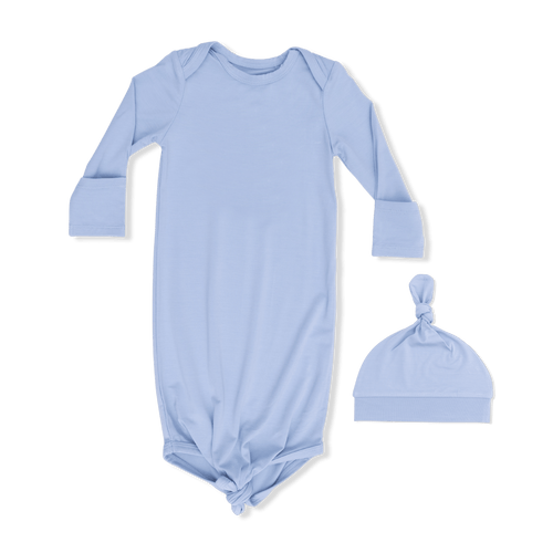 Angel Dear Solid Blue Fog - Knotted Gown And Hat - Flying Ryno