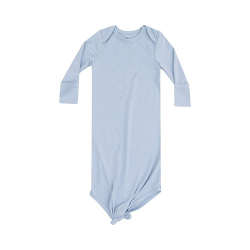 Angel Dear Solid Blue Fog Knotted Gown & Hat Set - Flying Ryno
