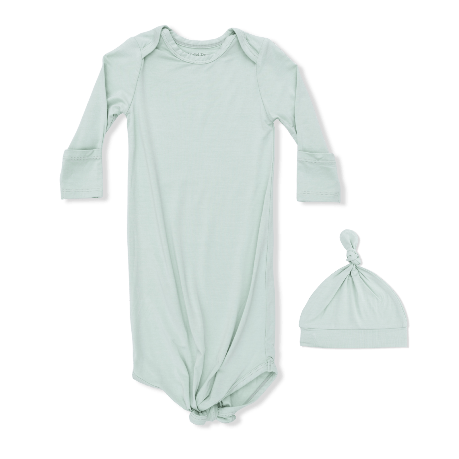 Angel Dear Solid Cameo Green - Knotted Gown And Hat - Flying Ryno