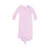 Angel Dear Solid Nosegay Pink Knotted Gown & Hat Set - Flying Ryno