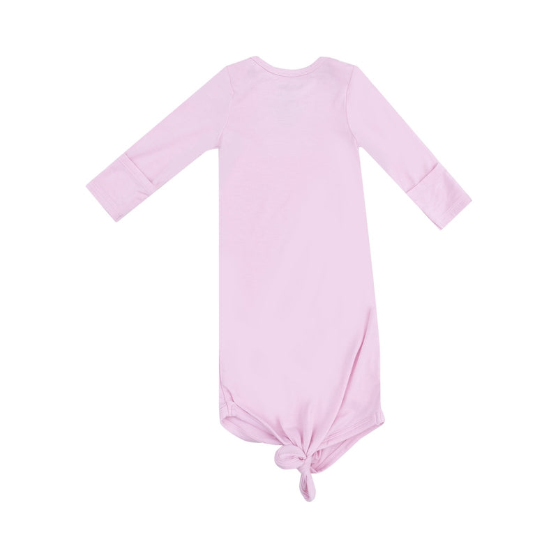 Angel Dear Solid Nosegay Pink Knotted Gown & Hat Set - Flying Ryno