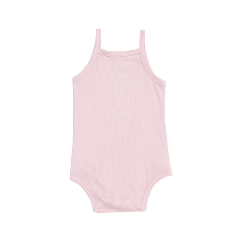 Angel Dear Solid Rose Smoke Rib Tank Bodysuit - Flying Ryno