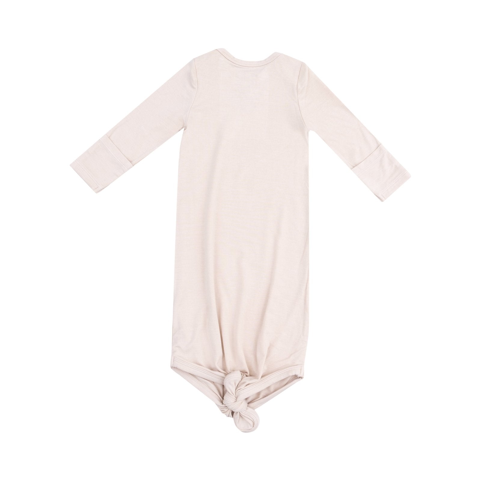 Angel Dear Solid Sandshell Knotted Gown & Hat Set - Flying Ryno