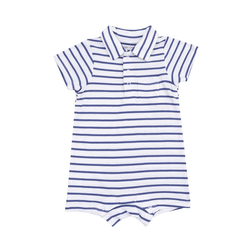 Angel Dear Stripe Vintage Blue Polo Shortie - Flying Ryno