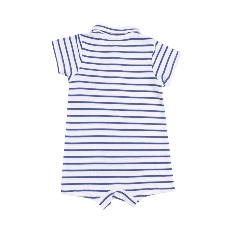 Angel Dear Stripe Vintage Blue Polo Shortie - Flying Ryno