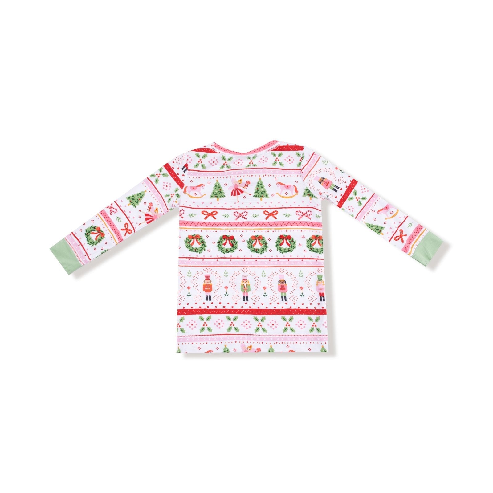 Angel Dear Sugar Plum Fairy - Nutcracker Fair Isle - Pink - Longsleeve Loungewear Set - Flying Ryno