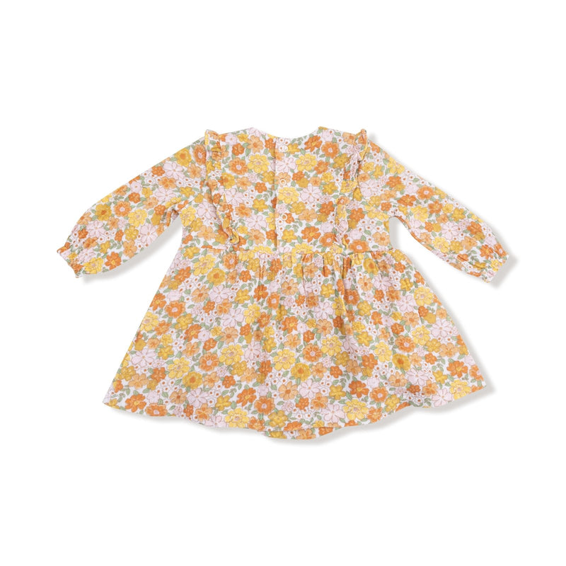 Angel Dear Sweet Amber Floral - Ruffle Longsleeve Bubble with Skirt - Flying Ryno