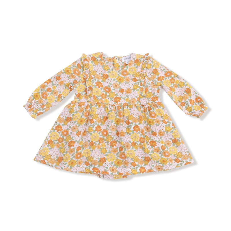 Angel Dear Sweet Amber Floral - Ruffle Longsleeve Bubble with Skirt - Flying Ryno