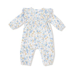 Angel Dear Sweet Rose Calico - Longsleeve Petal Ruffle Romper - Flying Ryno