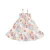 Angel Dear Tropical Retro Floral Tie Strap Smocked Sun Dress - Flying Ryno