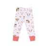Angel Dear Vintage Animals Faces Pink Shortsleeve Loungewear Set - Flying Ryno