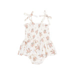 Angel Dear Vintage Rosebuds Smocked Bubble With Skirt - Flying Ryno