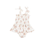 Angel Dear Vintage Rosebuds Smocked Bubble With Skirt - Flying Ryno