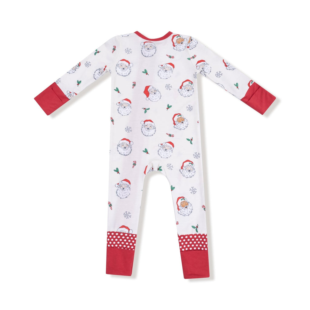 Angel Dear Vintage Santas - 2 Way Zipper Romper - Flying Ryno