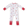 Angel Dear Vintage Santas - 2 Way Zipper Romper - Flying Ryno