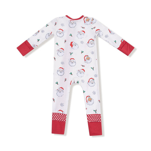Angel Dear Vintage Santas - 2 Way Zipper Romper - Flying Ryno