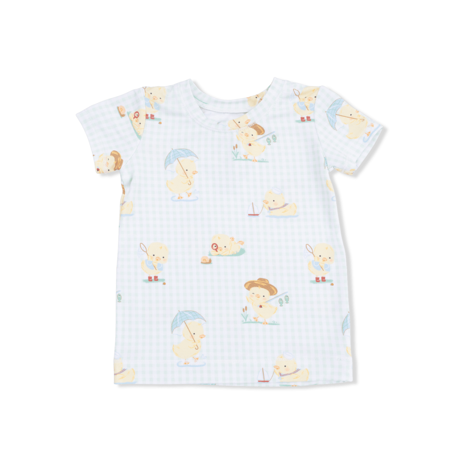 Angel Dear Vintage Spring Ducklings Green - Loungewear Short Set - Flying Ryno