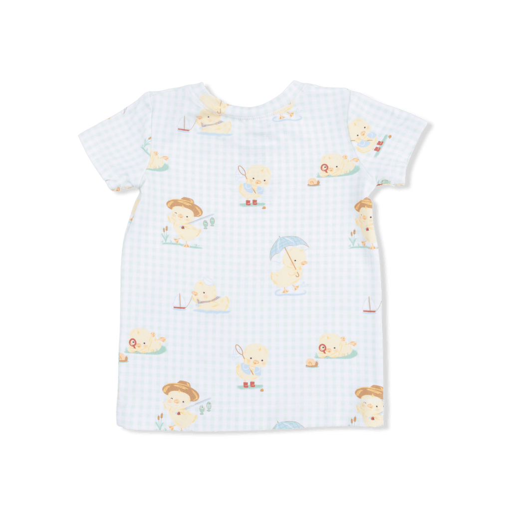 Angel Dear Vintage Spring Ducklings Green - Loungewear Short Set - Flying Ryno