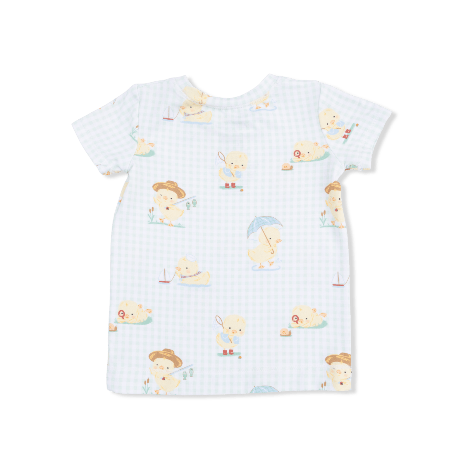 Angel Dear Vintage Spring Ducklings Green - Loungewear Short Set - Flying Ryno