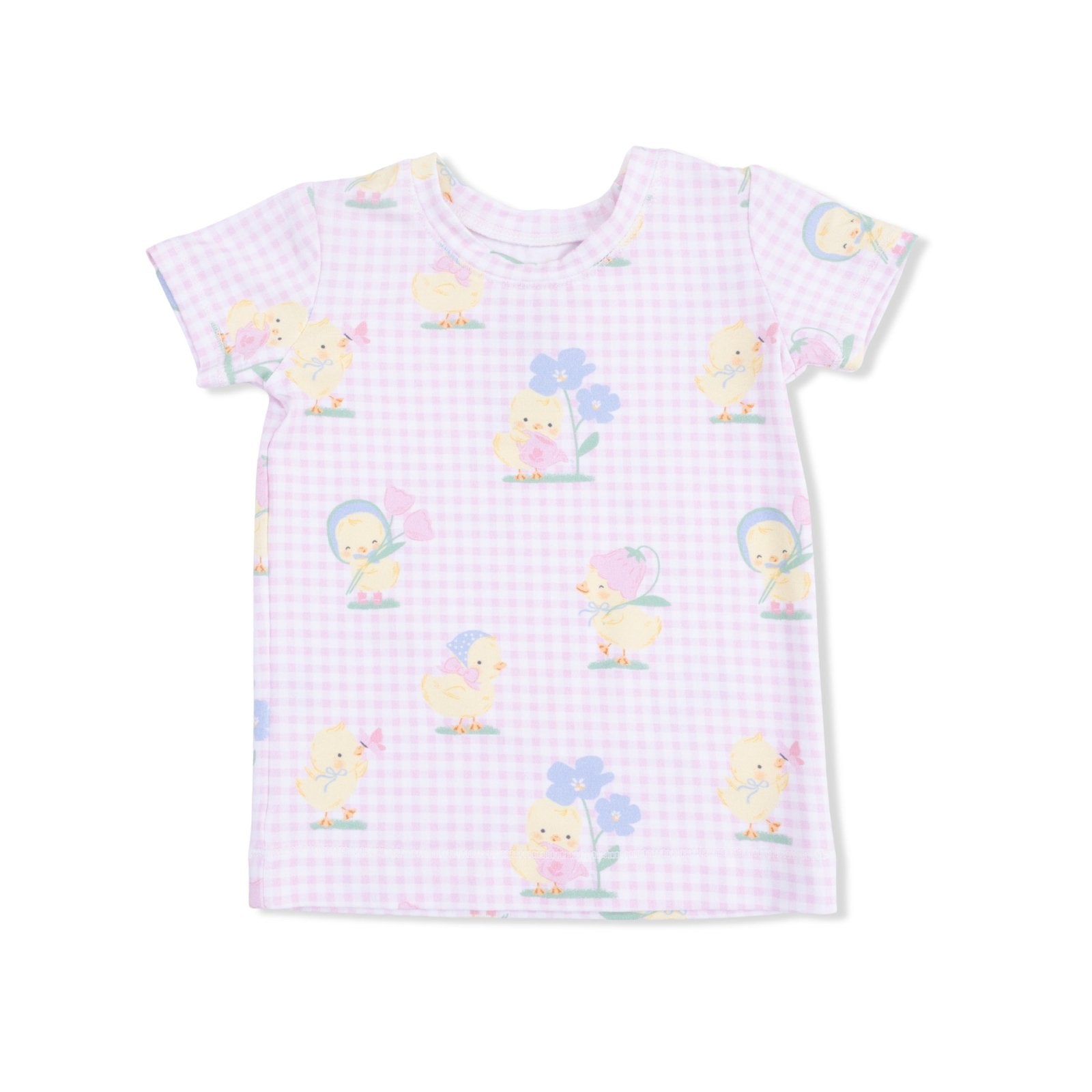 Angel Dear Vintage Spring Ducklings Pink - Loungewear Short Set - Flying Ryno