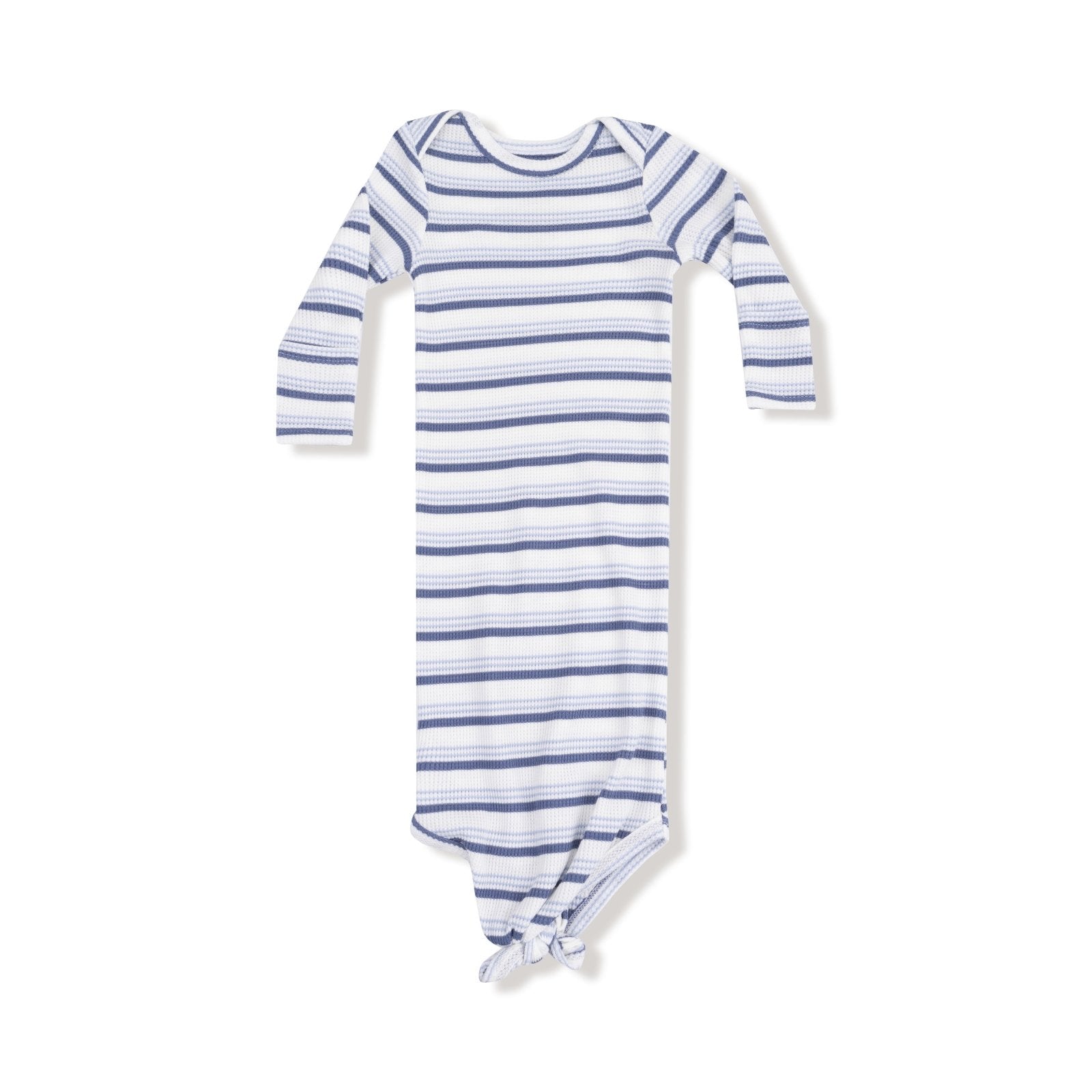 Angel Dear Vintage Stripe - Blue - Knotted Gown and Hat Set - Flying Ryno