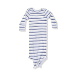 Angel Dear Vintage Stripe - Blue - Knotted Gown and Hat Set - Flying Ryno