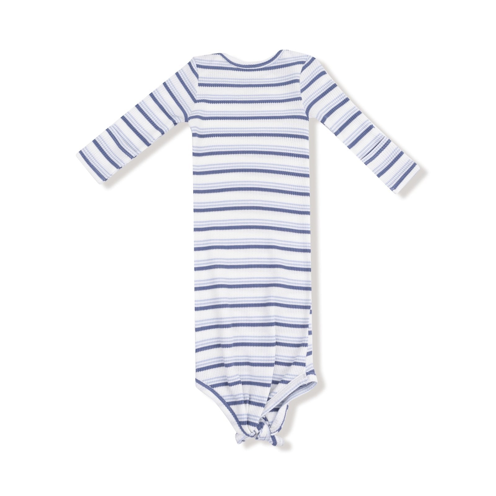 Angel Dear Vintage Stripe - Blue - Knotted Gown and Hat Set - Flying Ryno