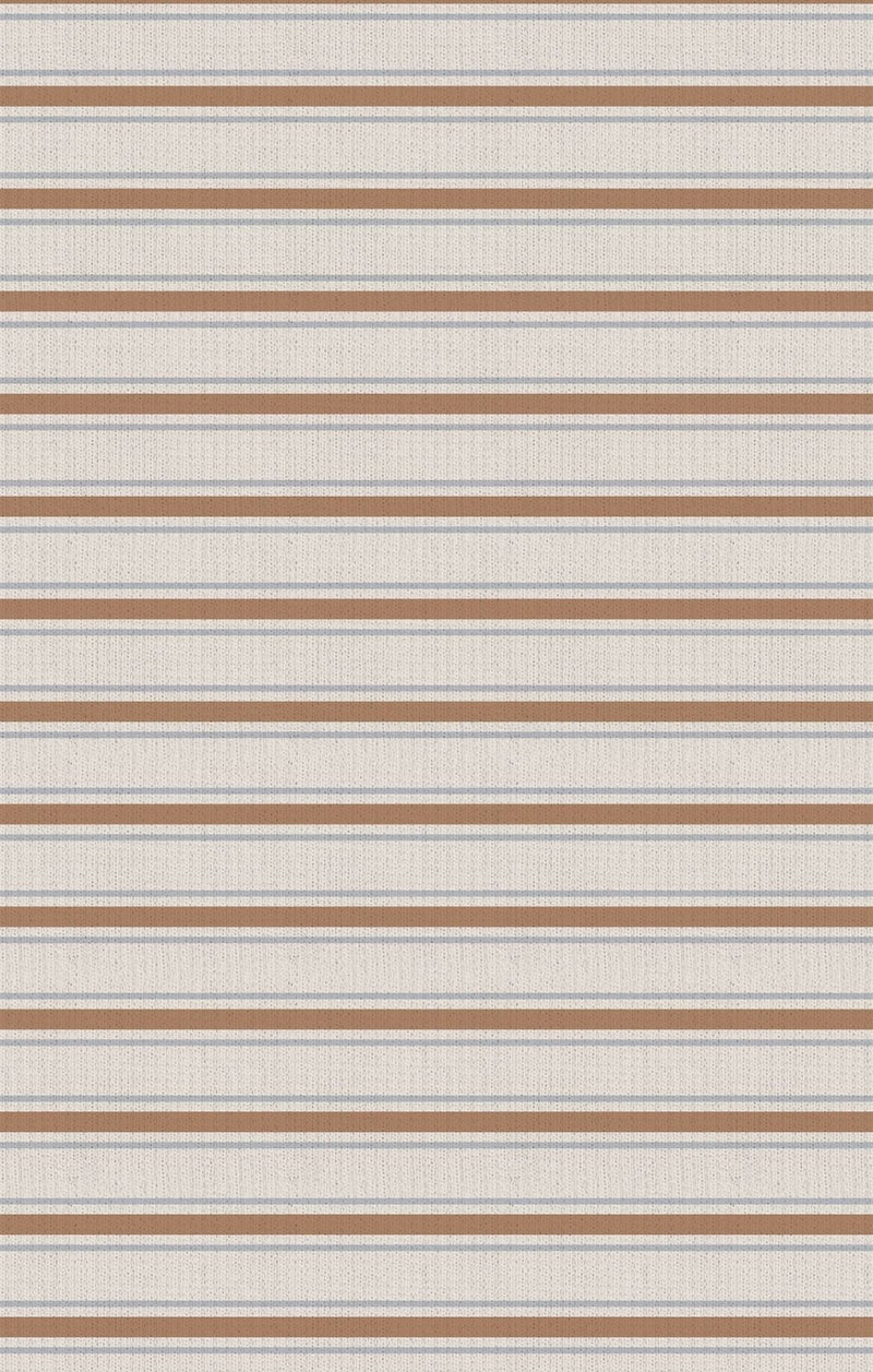 Angel Dear Vintage Stripe - Brown - Polo Romper - Flying Ryno