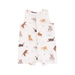 Angel Dear Watercolor Puppies Sleeveless Shortie Romper - Flying Ryno
