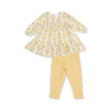 Angel Dear Winter Dandelions - Ladder Trim Dress And Ribbed Leggings - Flying Ryno