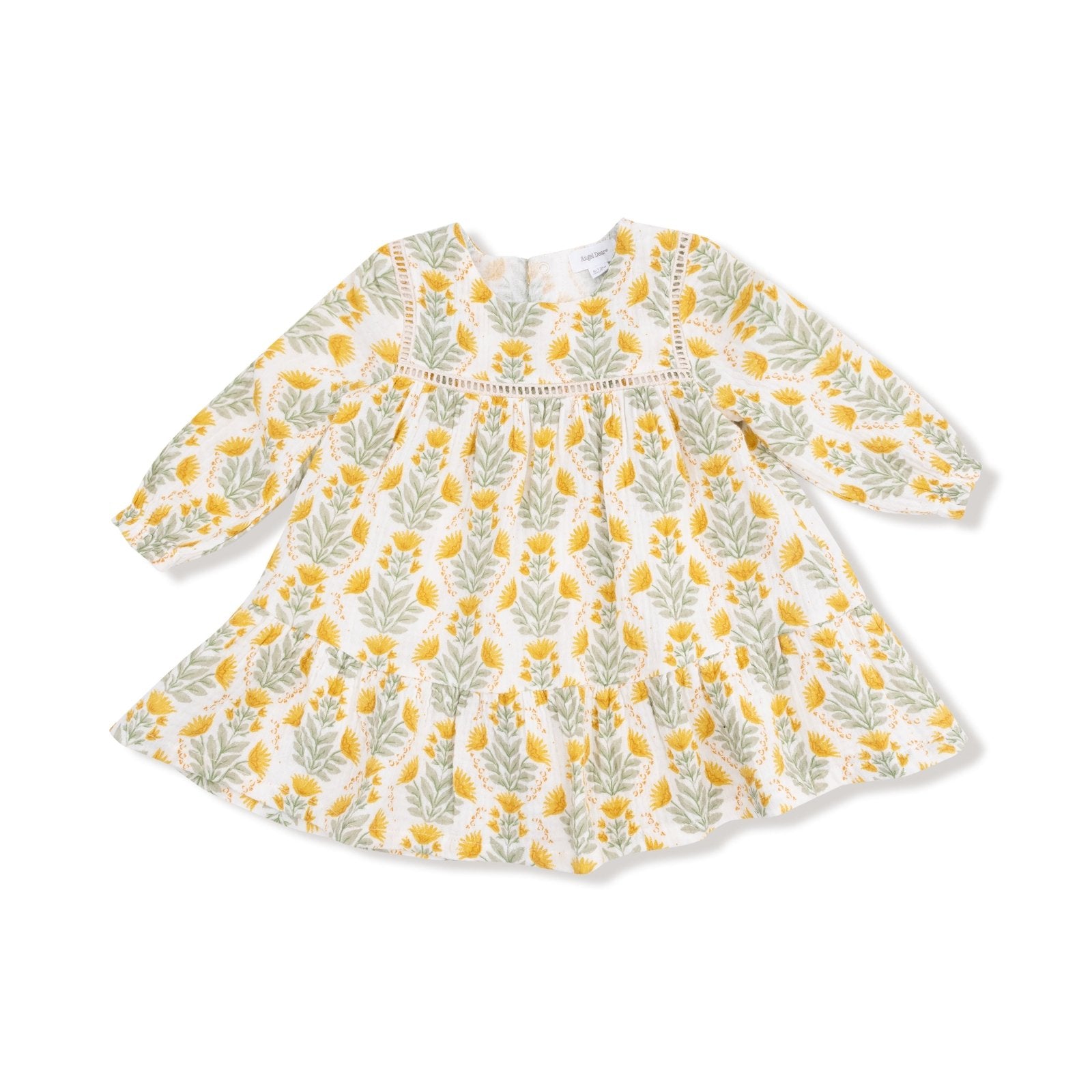 Angel Dear Winter Dandelions - Ladder Trim Dress And Ribbed Leggings - Flying Ryno