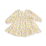 Angel Dear Winter Dandelions - Ladder Trim Dress And Ribbed Leggings - Flying Ryno