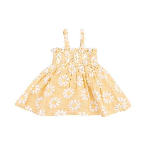Angel Dear Yellow Mod Daisy Smocked Top & Bloomer - Flying Ryno