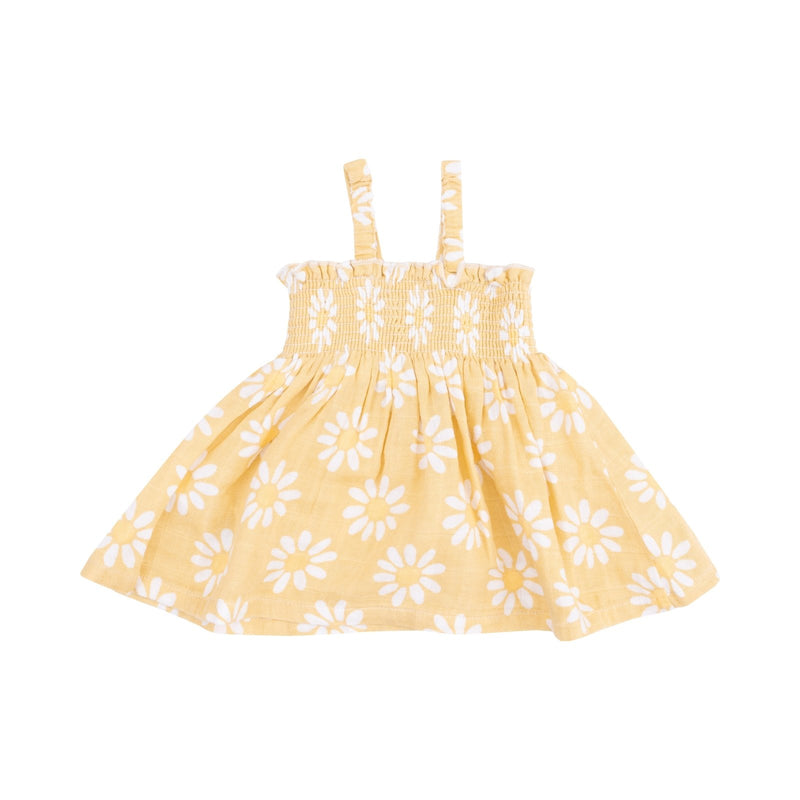 Angel Dear Yellow Mod Daisy Smocked Top & Bloomer - Flying Ryno