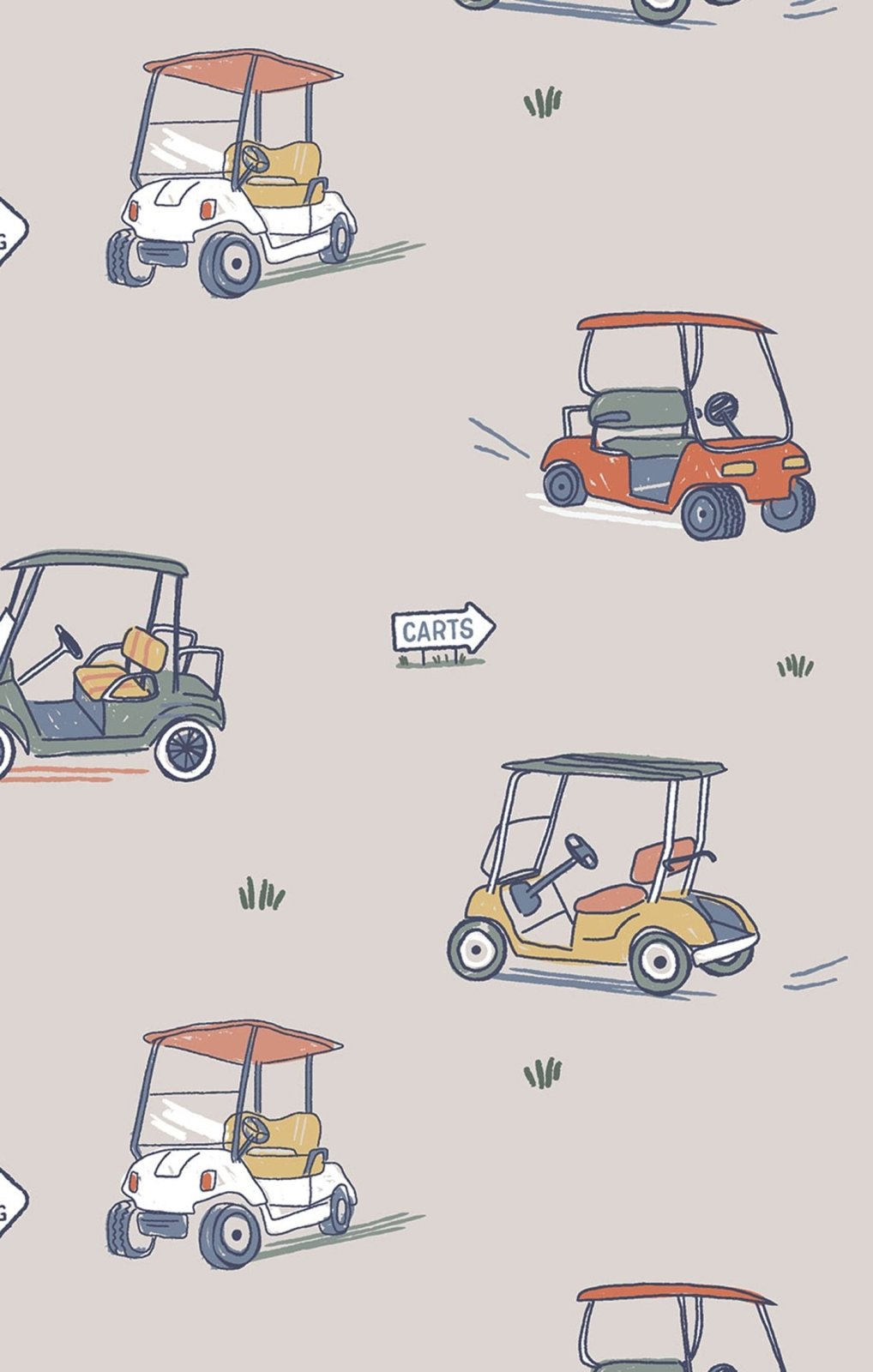 Angel Dear Zooming Golf Carts - 2 Way Zipper Romper - Flying Ryno