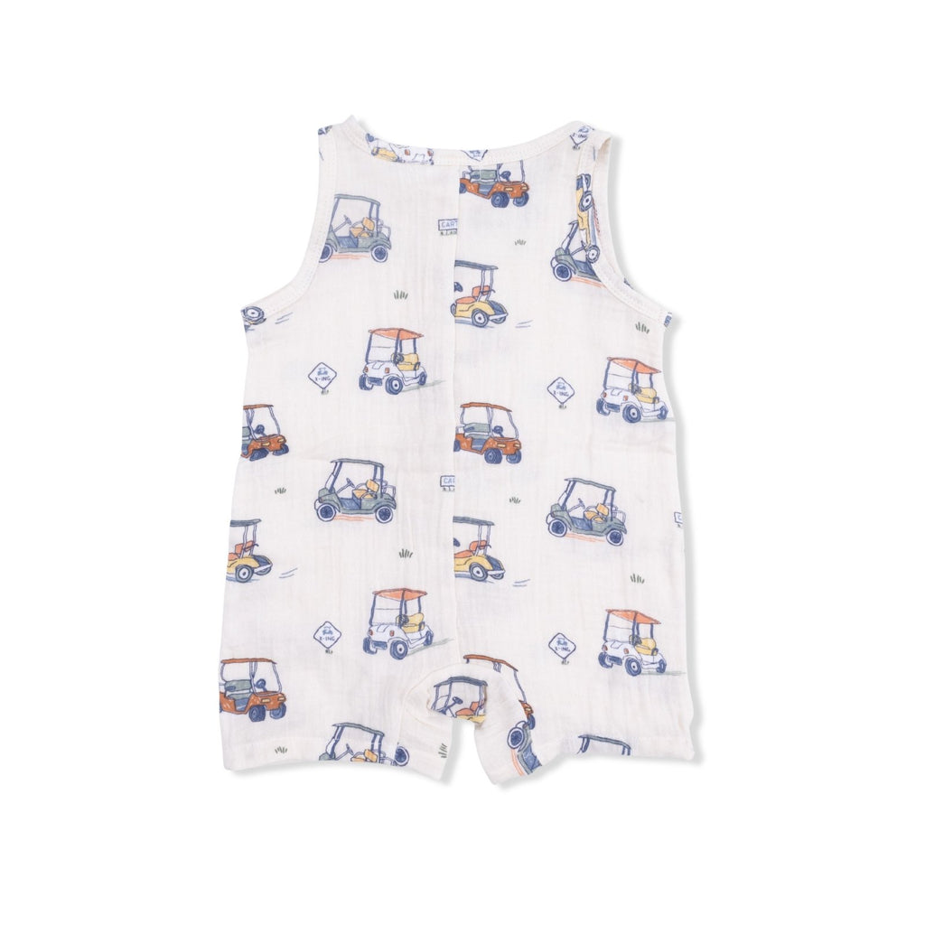 Angel Dear Zooming Golf Carts - Sleeveless Shortie Romper - Flying Ryno