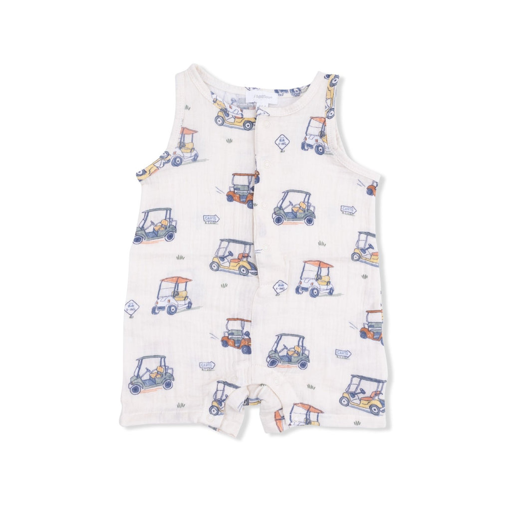 Angel Dear Zooming Golf Carts - Sleeveless Shortie Romper - Flying Ryno