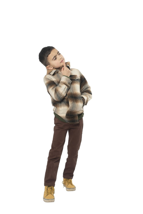 Appaman Glen Hooded Shirt Lumber Plaid - Flying Ryno
