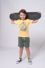 Appaman Graphic Short Sleeve Tee - Pale Yellow - Flying Ryno