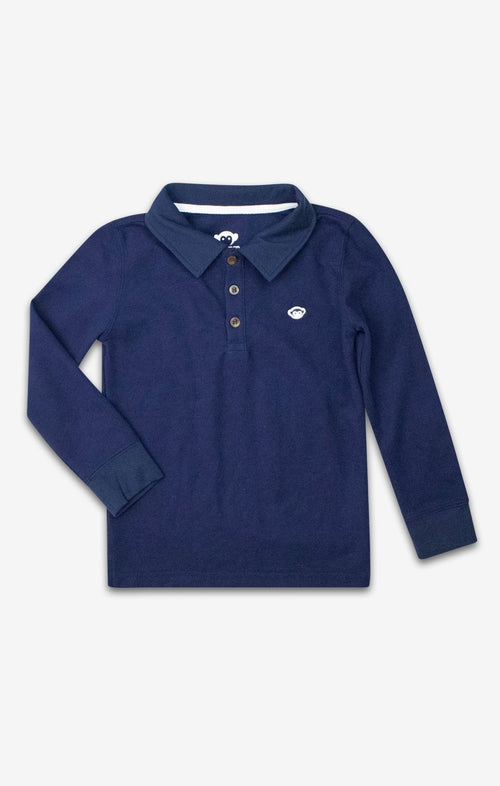 Appaman Parker Polo Navy Blue - Flying Ryno