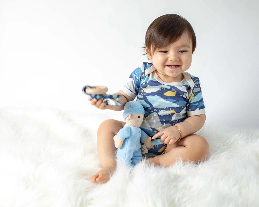 Apple Park First Baby Doll, Blue - Flying Ryno